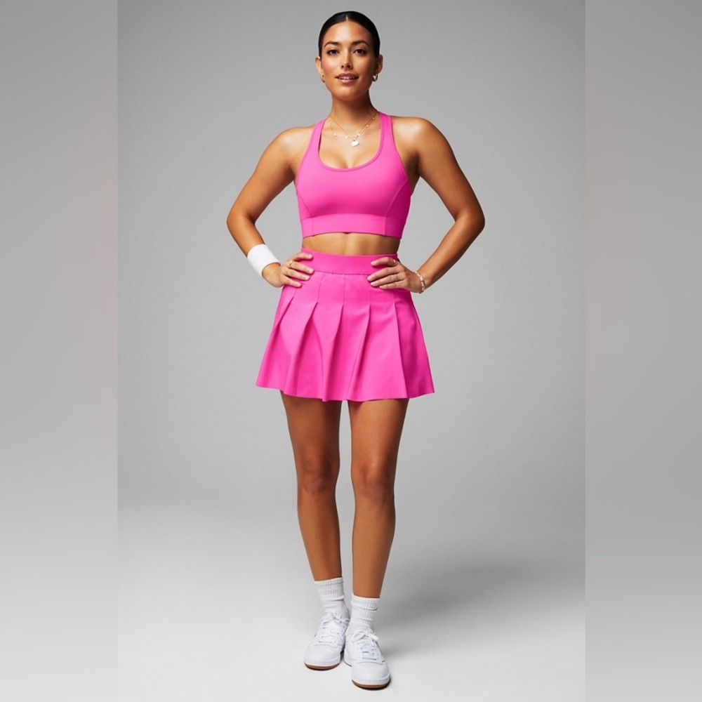 Fabletics Pink Athletic Skirt XXS and Top XS Set